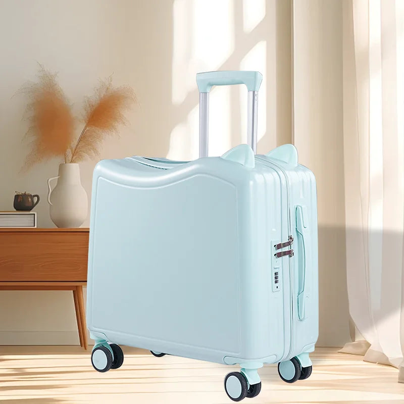 Portable suitcase combination trolley