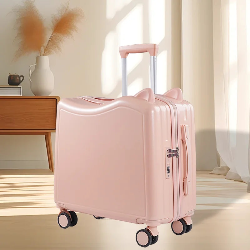 Portable suitcase combination trolley