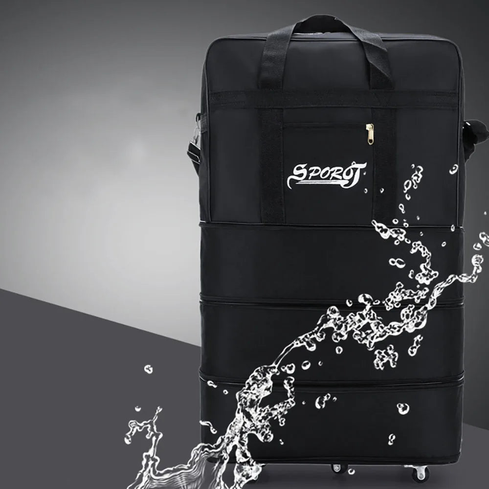 Travelling Pack Wheels For Women Men Expandable Foldable Trolley