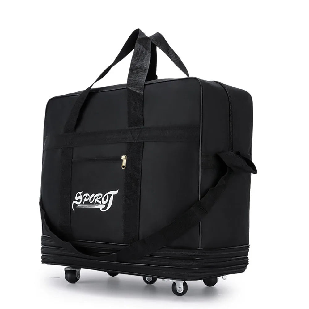 Travelling Pack Wheels For Women Men Expandable Foldable Trolley