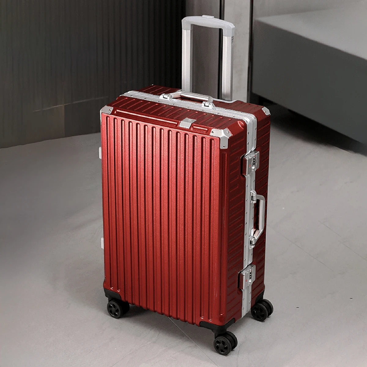 USB Travel Suitcase on Wheels Combination Lock