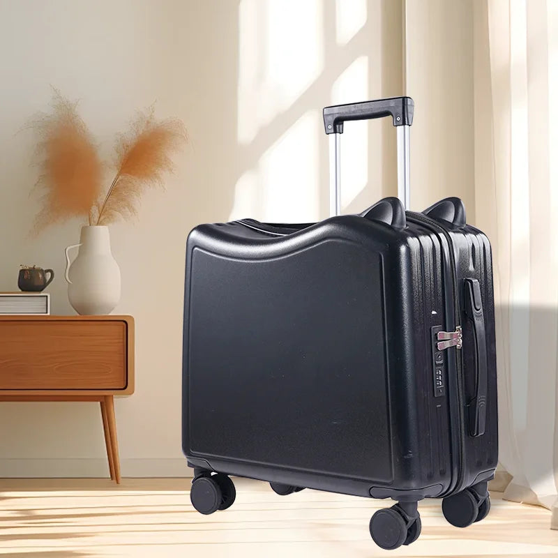 Portable suitcase combination trolley